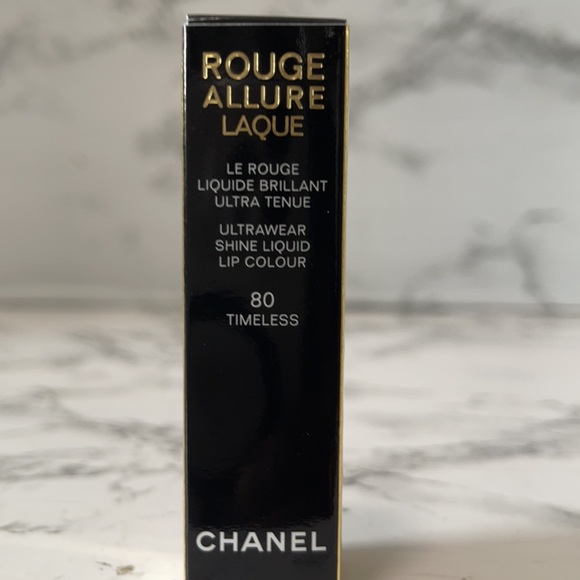 CHANEL ROUGE ALLURE LAQUE ULTRAWEAR SHINE LIQUID LIPSTICK  COLOR 80 TIMELESS - Picture 5 of 9